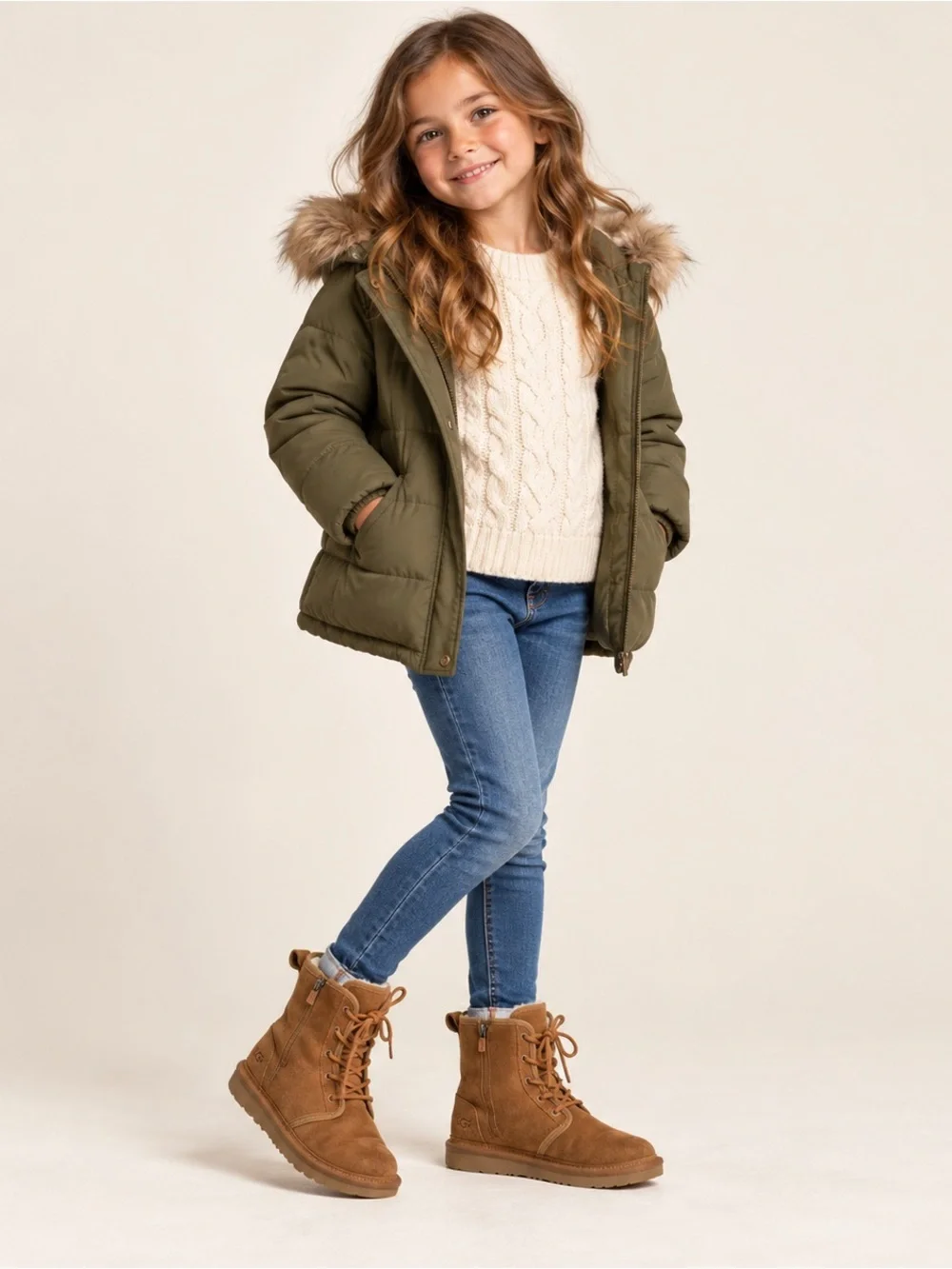 UGG Harkley Water Resistant Winter Chestnut Size 6